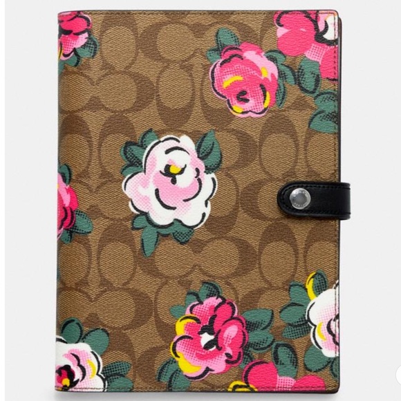 Coach | Office | Coach Vintage Rose Print Notebook | Poshmark